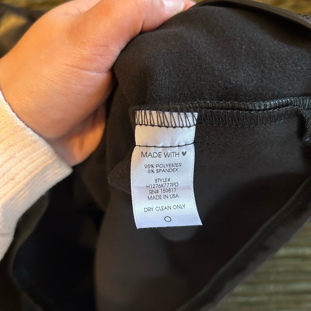 ARULA Black Faux Leather Skort Size 1X - Picture 4 of 5